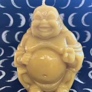 Laughing Buddha Beeswax Candle