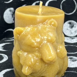 Mother Bear and Cub Beeswax Candle