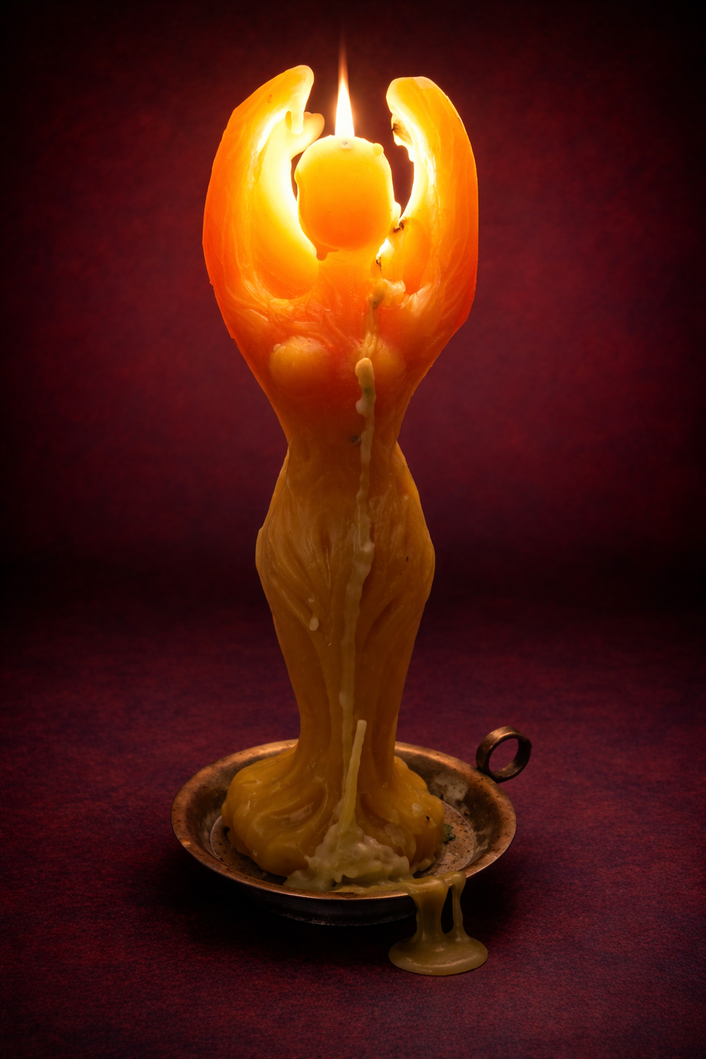 Tree Goddess Beeswax Candle - Image 2