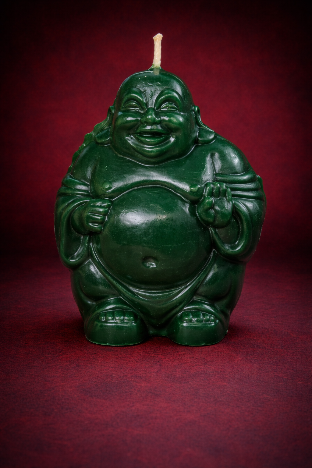 Laughing Buddha Beeswax Candle - Image 2