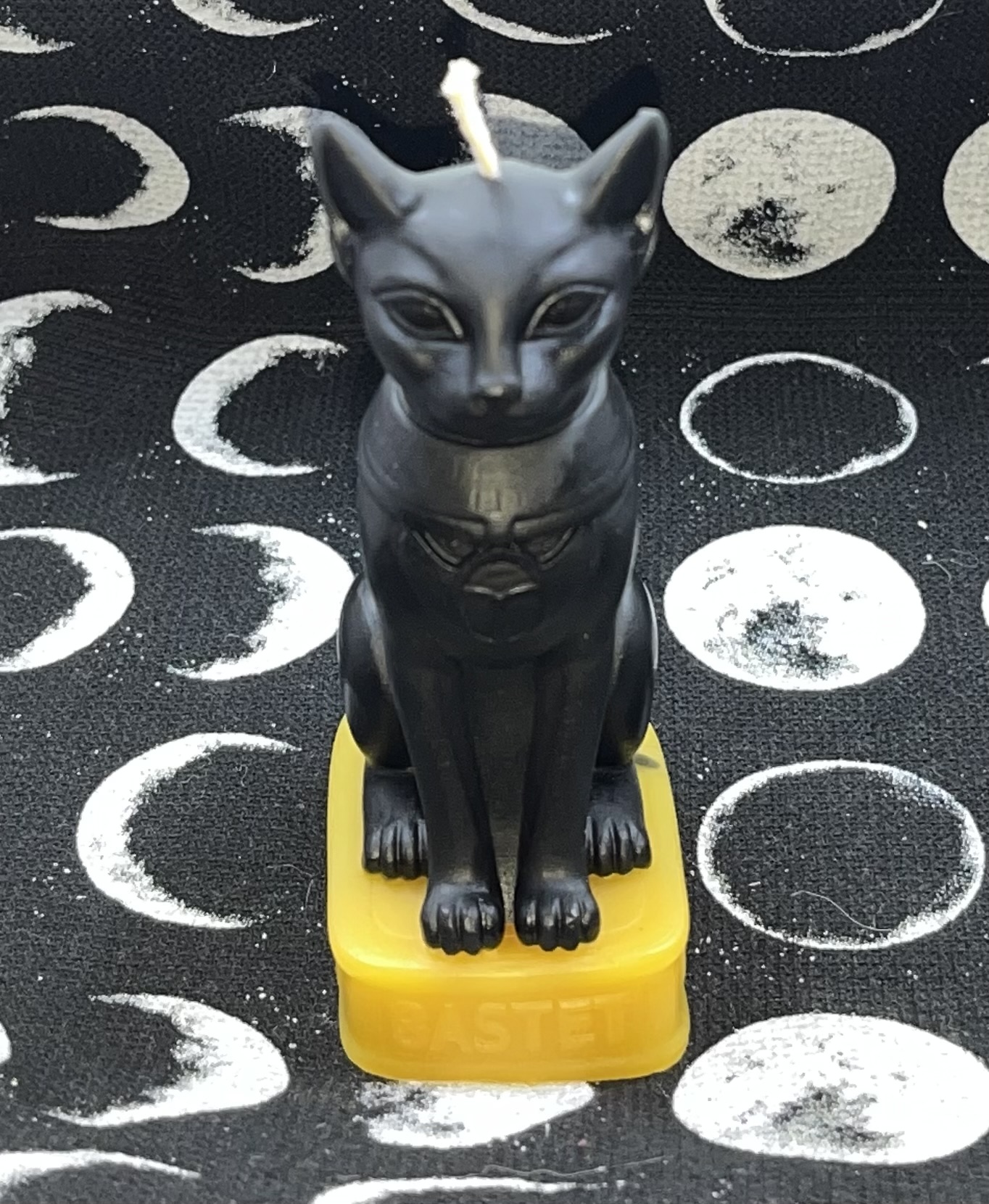 Bastet Black Cat Candle