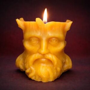 Tree Ent Beeswax Candle - honeycomb